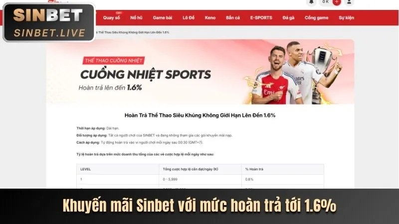 Giải đấu thể thao 76win app